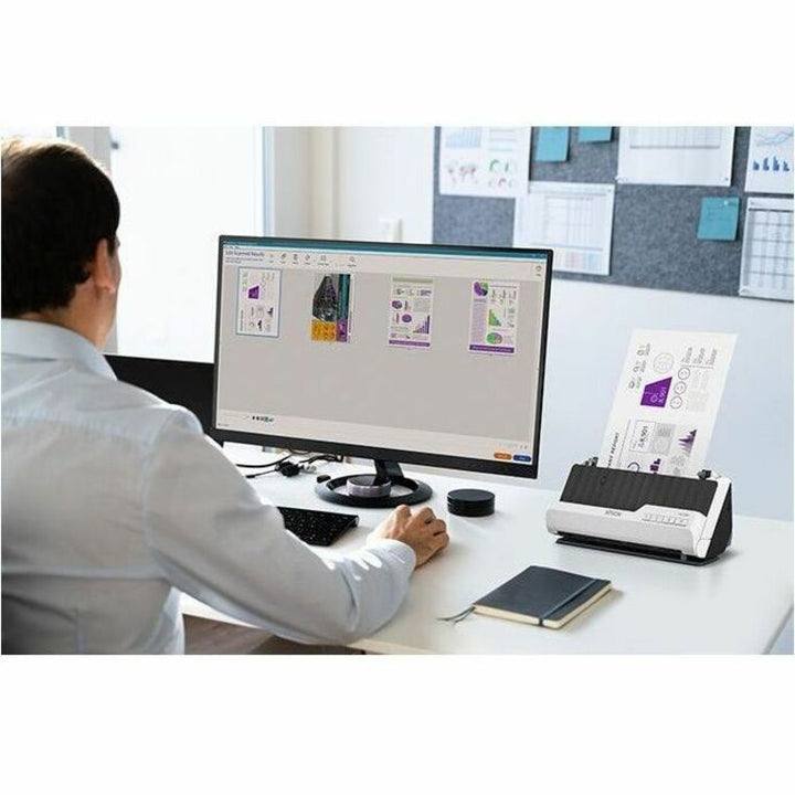 Image of Epson DS-C330 Sheetfed Scanner, 10-bit Color, 30 ppm (Mono), 30 ppm (Color), Duplex Scanning, USB, 1 Box