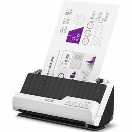 Image of Epson DS-C330 Sheetfed Scanner, 10-bit Color, 30 ppm (Mono), 30 ppm (Color), Duplex Scanning, USB, 1 Box