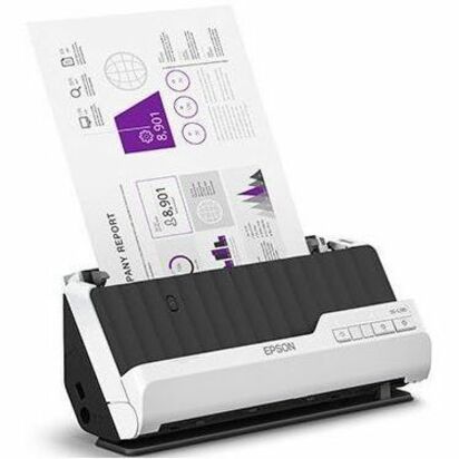 Image of Epson DS-C330 Sheetfed Scanner, 10-bit Color, 30 ppm (Mono), 30 ppm (Color), Duplex Scanning, USB, 1 Box