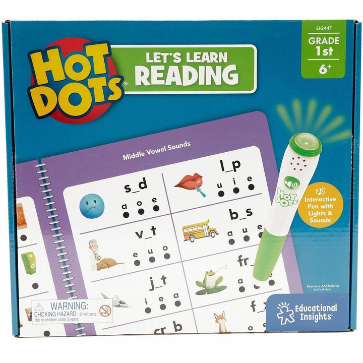 Image of Hot Dots 2447 First Grade Activity Set, 50 Pages, Grade 1, 1 Each