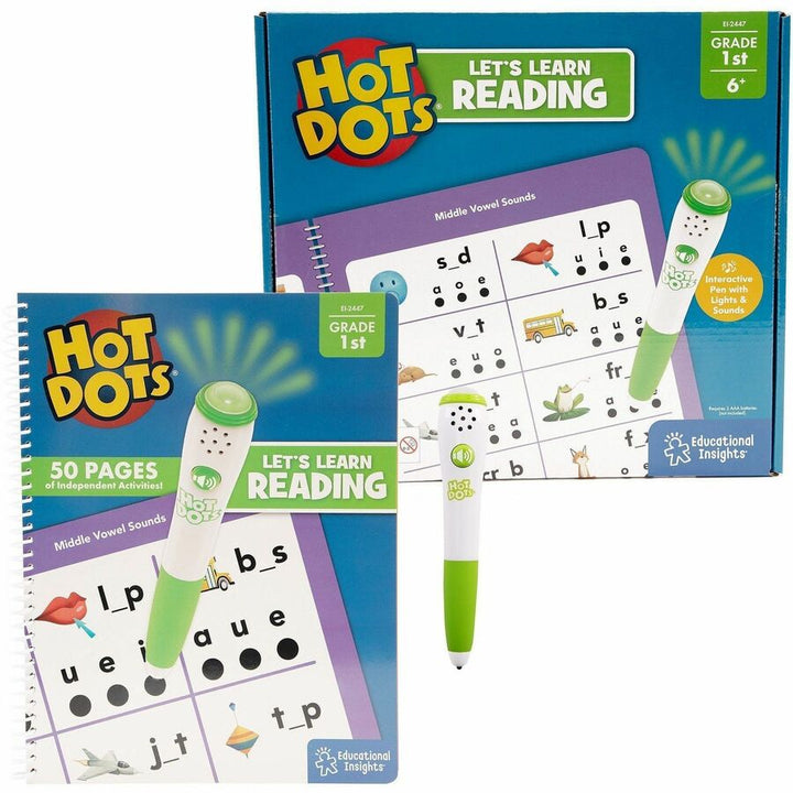 Image of Hot Dots 2447 First Grade Activity Set, 50 Pages, Grade 1, 1 Each