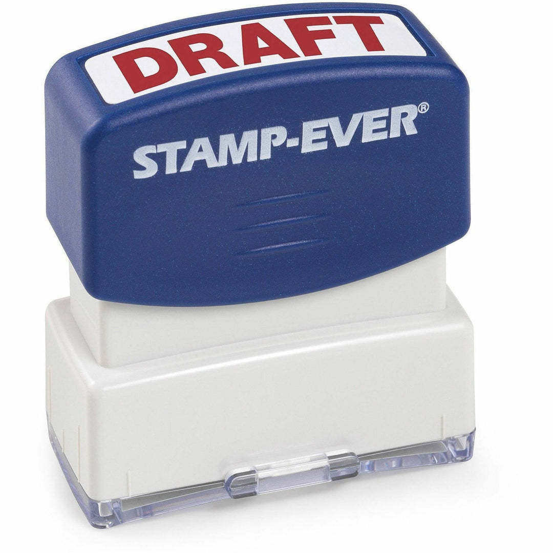 Image of Trodat® Stamp, Pre-Inked, "DRAFT", 9/16"x1-11/16" Imp, Red