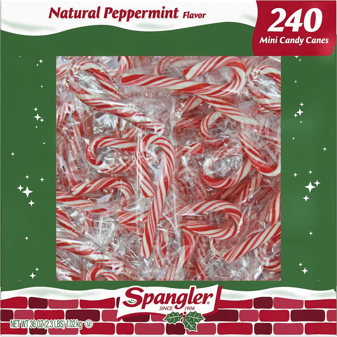 Image of Spangler® Candy Canes,Mini,240/BX,8BX/CT,RD/WE