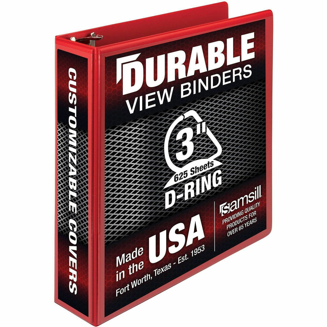 Image of Samsill® Binder,D-Rings,625-Sht Capacity,3"Cap,RD