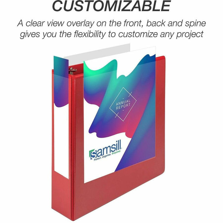 Image of Samsill® Binder,D-Rings,625-Sht Capacity,3"Cap,RD
