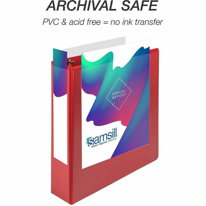 Image of Samsill® Binder,D-Rings,625-Sht Capacity,3"Cap,RD