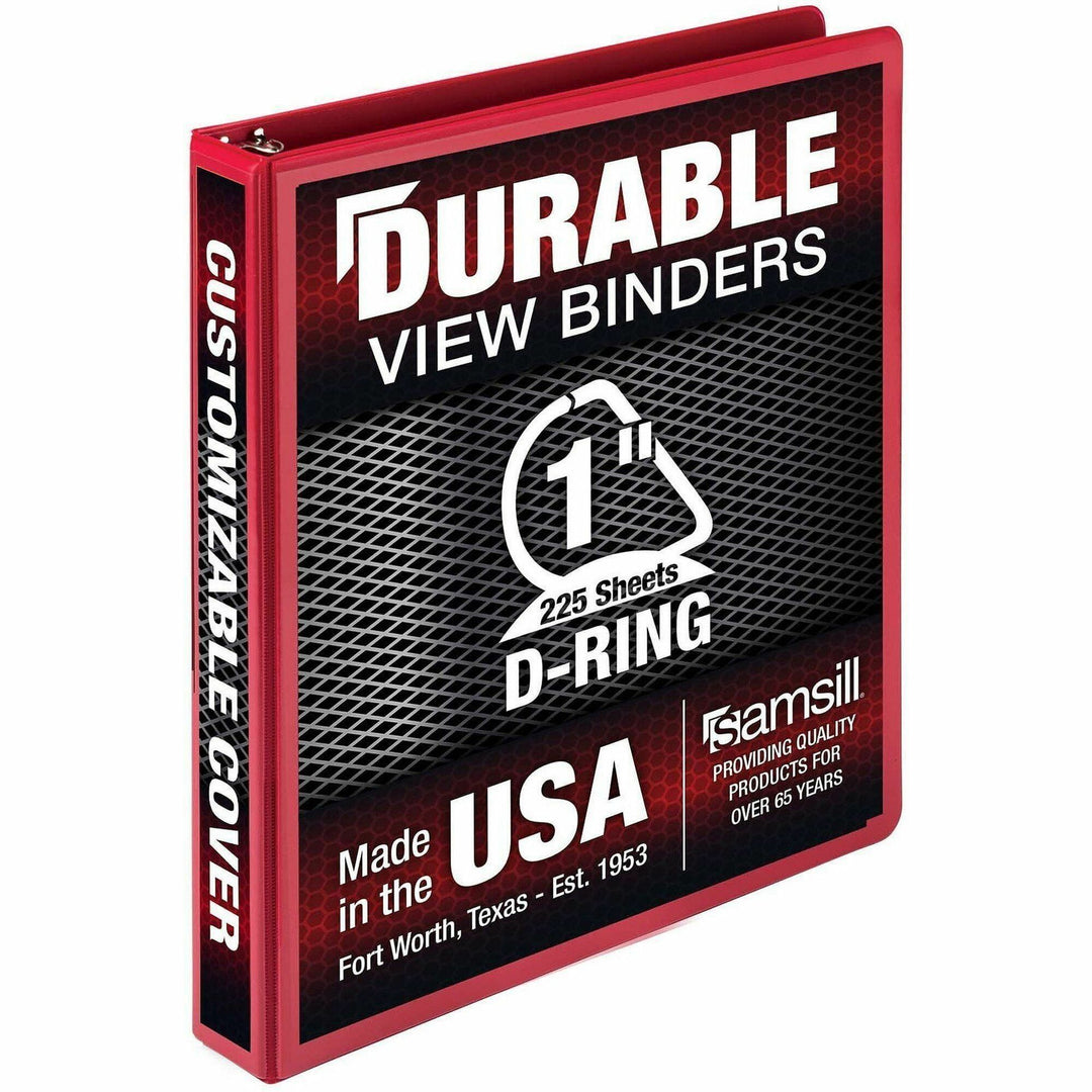 Image of Samsill® Binder,D-Rings,225-Sht Capacity,1"Cap,RD