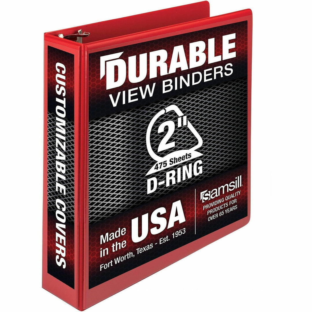 Image of Samsill® Binder,D-Rings,475-Sht Capacity,2"Cap,RD