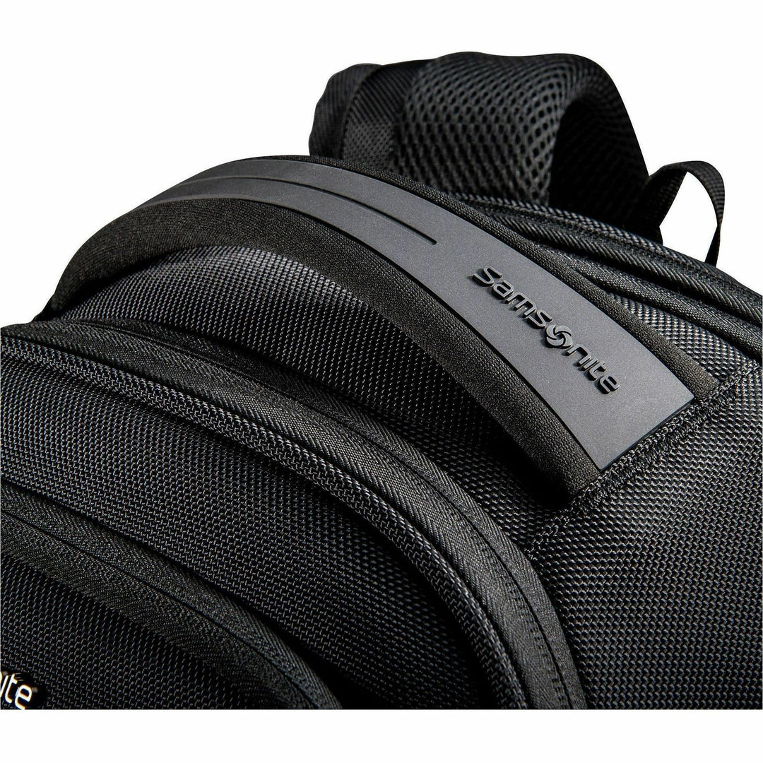 Image of Samsonite® Backpack,Expandable,Ballistic Polyester,Mesh Back,BK