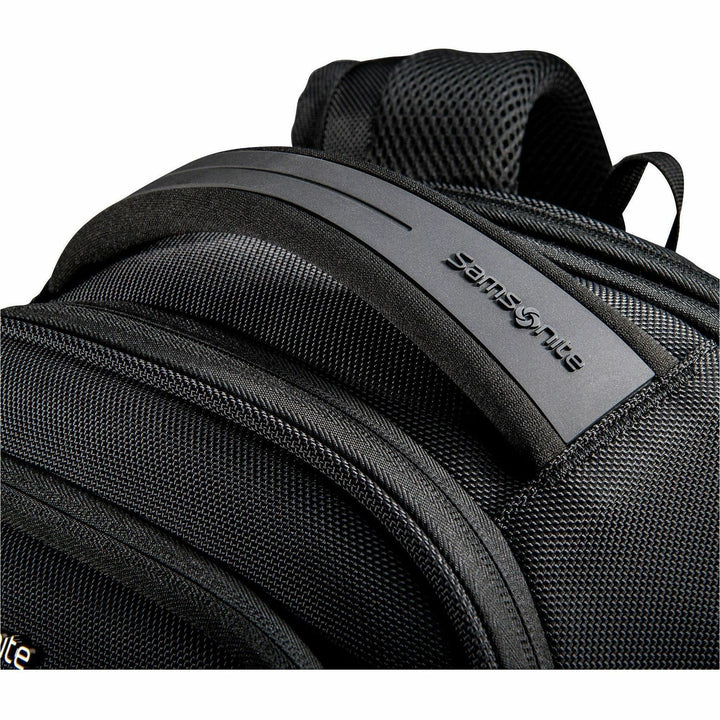 Image of Samsonite® Backpack,Expandable,Ballistic Polyester,Mesh Back,BK