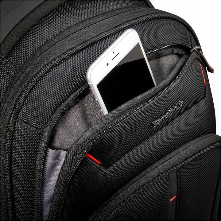 Image of Samsonite® Backpack,Expandable,Ballistic Polyester,Mesh Back,BK