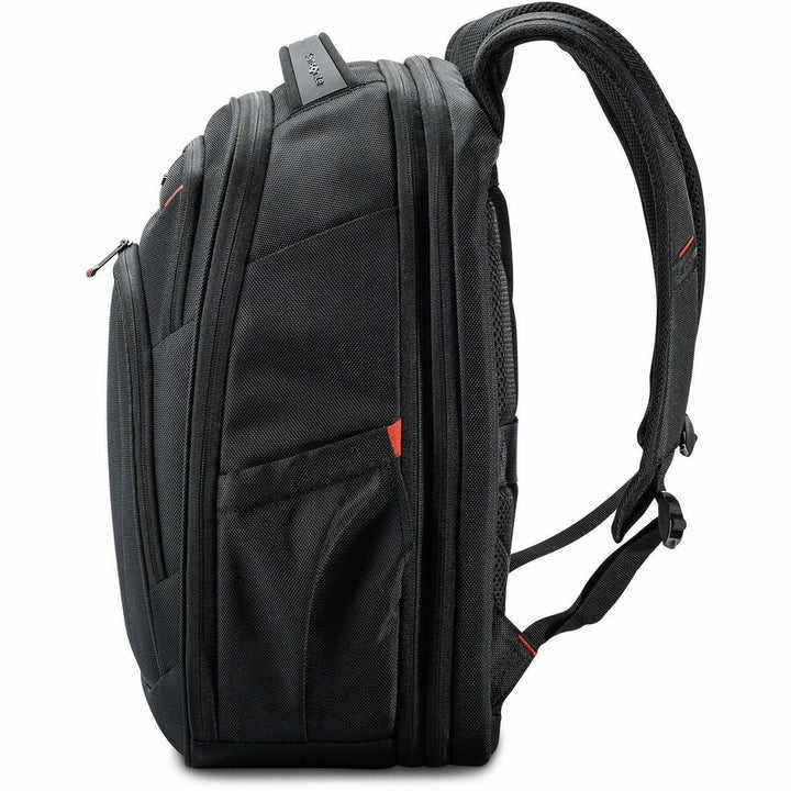Image of Samsonite® Backpack,Expandable,Ballistic Polyester,Mesh Back,BK