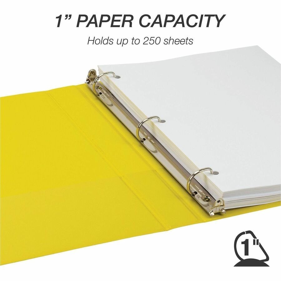 Image of Samsill® Binder,D-Rings,225-Sht Capacity,1"Cap,YW
