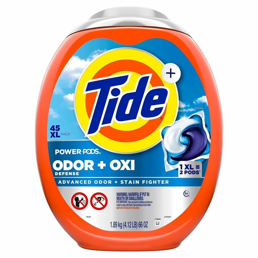 Image of Proctor & Gamble Detergent,Tide Pods,Ultra Oxi,Antiodor,45/PK