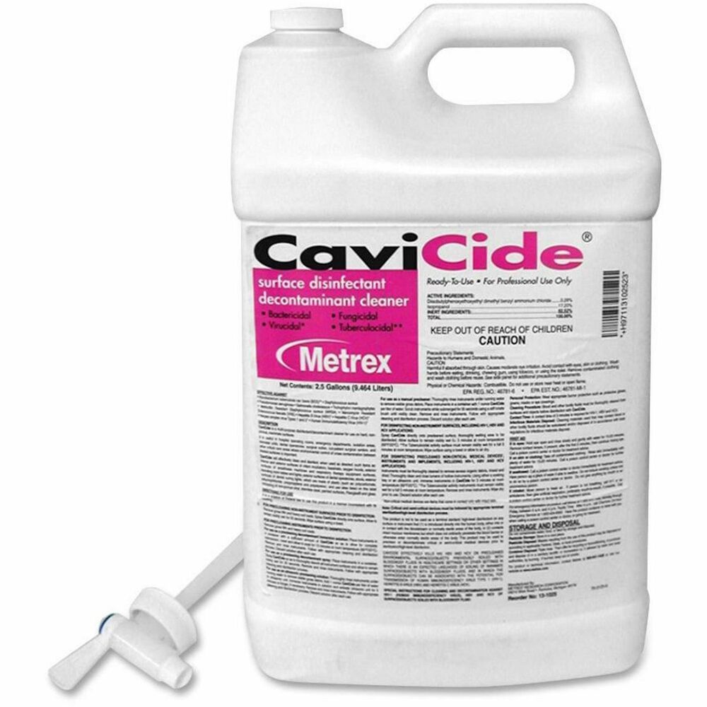 Image of Metrex Disinfectant/Cleaner, CaviCide, w/Spigot, 2-1/2 Gal, 2/CT,WE
