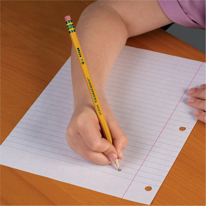 Image of Dixon® Pencil, w/ Eraser, No 2 Black Lead, 240/BX, Yellow Barrel