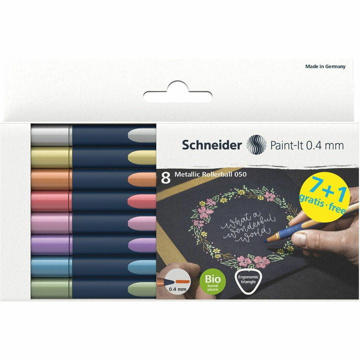 Image of Rediform® Pens,0.4mm,Capped,8/PK,Metallic AST