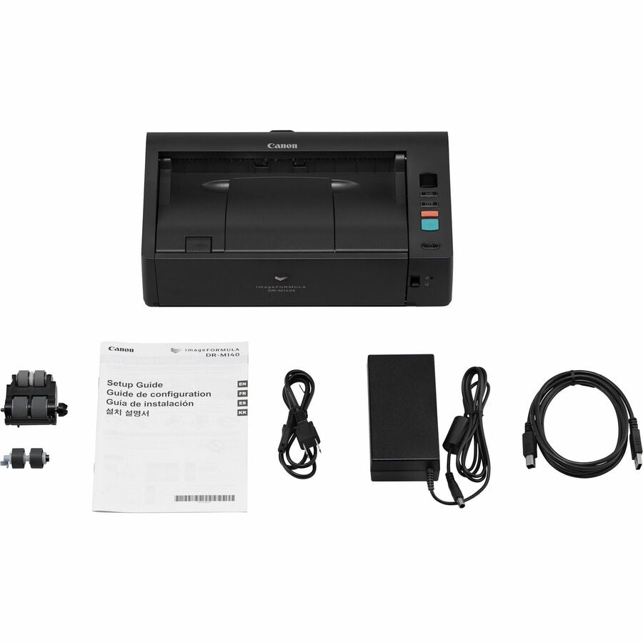 Image of Canon imageFORMULA DR-M140II Document Scanner, 40 ppm (Mono), 40 ppm (Color), USB, 1 Each