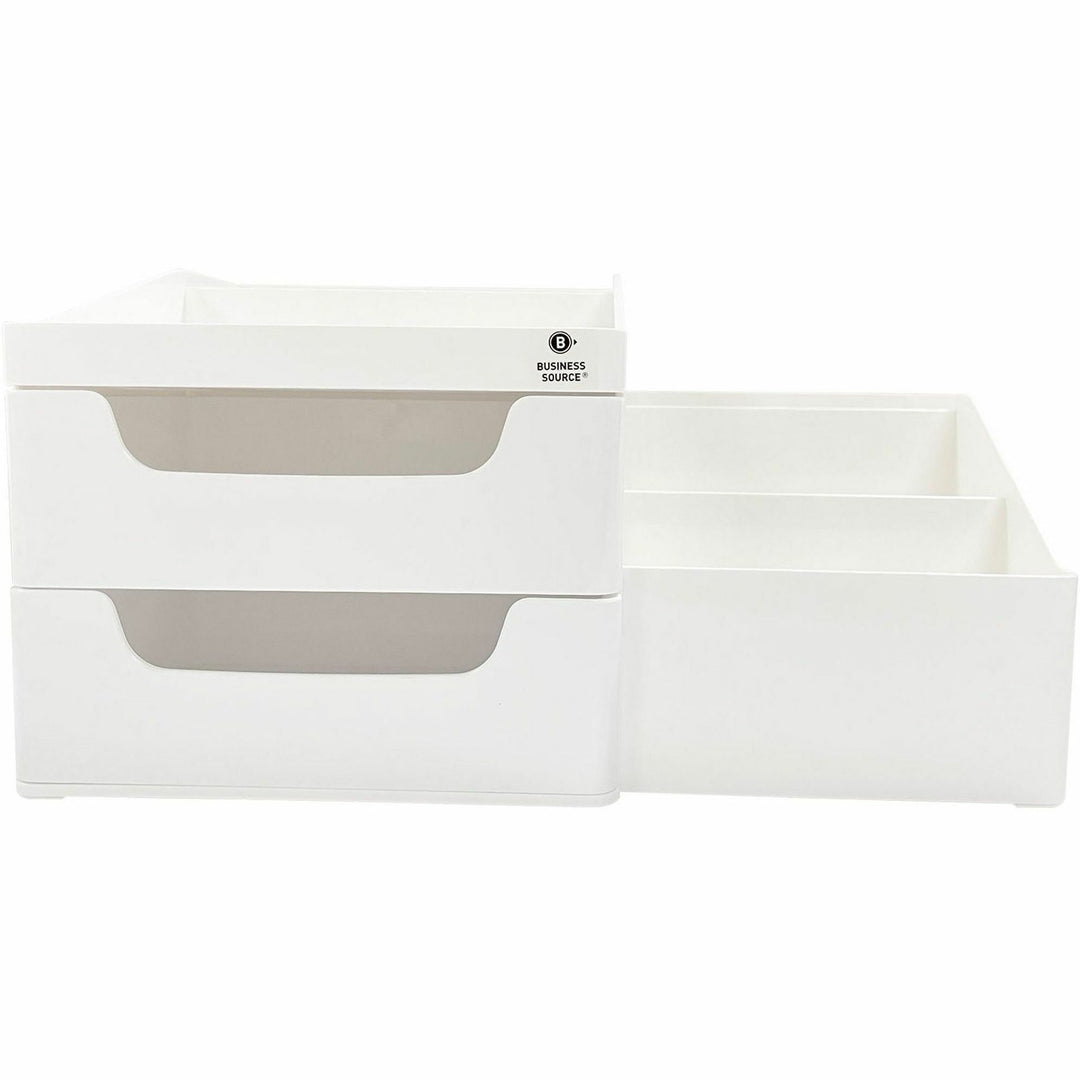 Image of Business Source Desktop Organizer,w/Drawers,ABS,10-7/10"x7-3/5"x5-7/10",WE