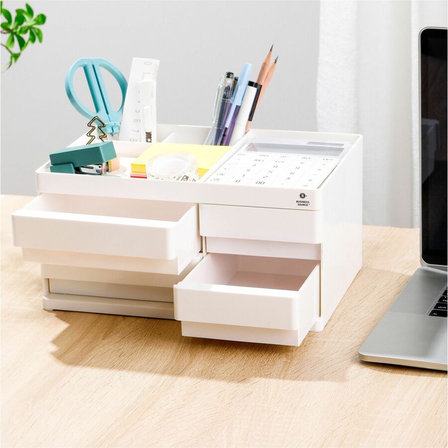Image of Business Source Desktop Organizer,4 Drawers,10-2/5"x7-2/5"x5-1/5",WE