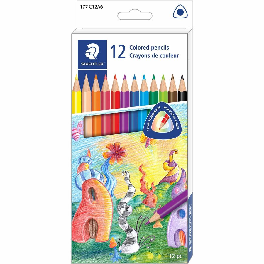 Image of Staedtler® Colored Pencils,No. 2/HB Lead, Break Resistant,12/PK,AST