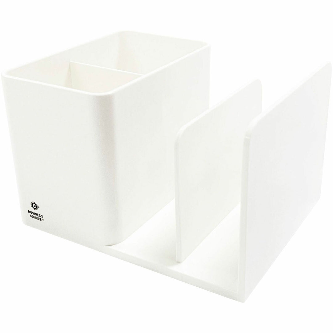 Image of Business Source Desktop Organizer,PenCup/Slots,6-1/10"x4-7/10"x3-4/5",WE
