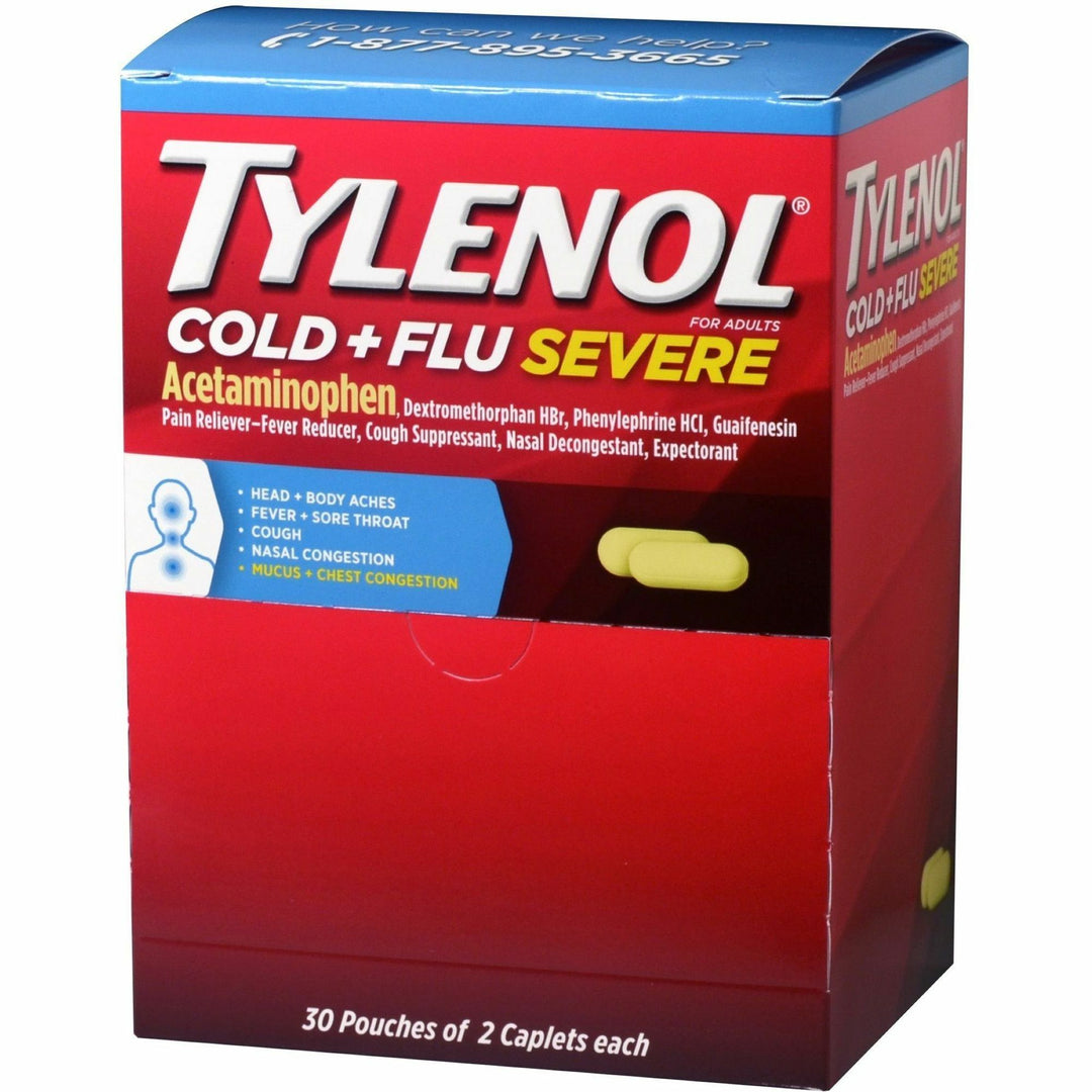Image of Tylenol 64568 Cold & Flu Severe Single-Dose Packets