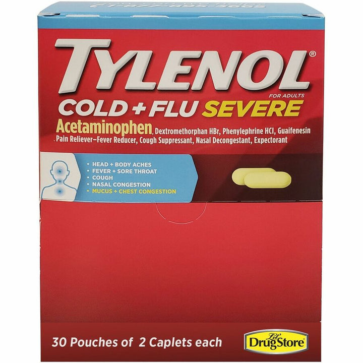 Image of Tylenol 64568 Cold & Flu Severe Single-Dose Packets
