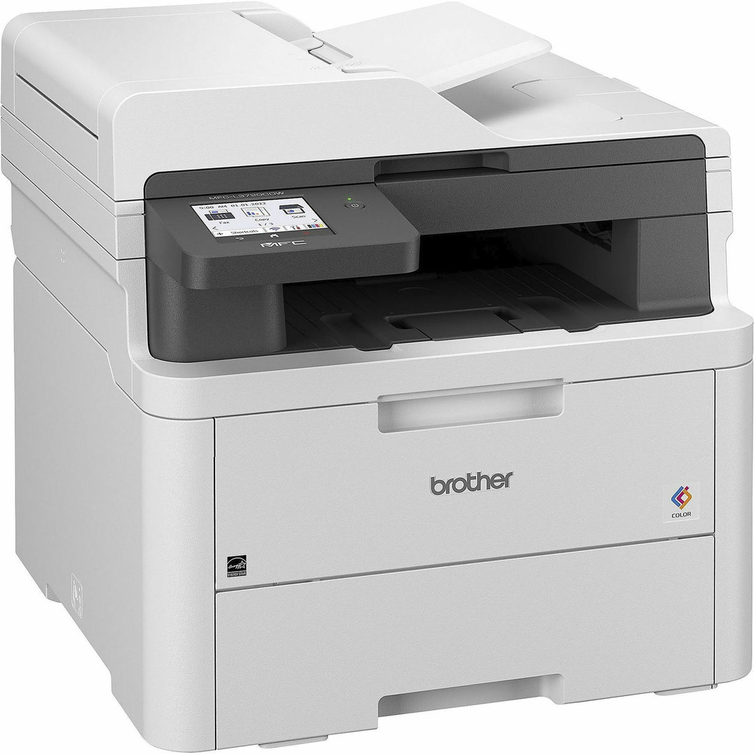 Image of Brother Printer,Copy/Scan/Fax,19ppm,17-1/2"x16-1/10"x15-4/5",WE