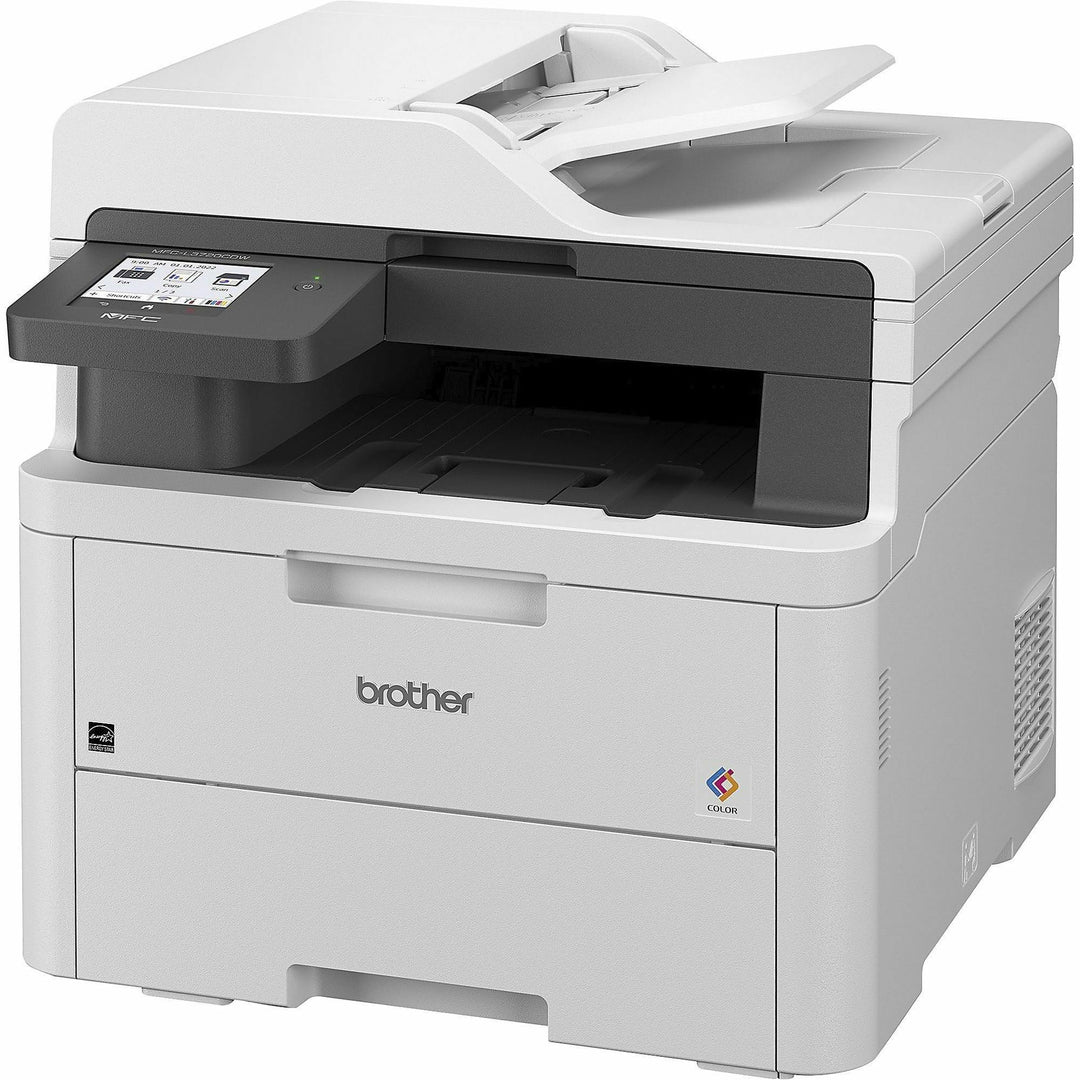 Image of Brother Printer,Copy/Scan/Fax,19ppm,17-1/2"x16-1/10"x15-4/5",WE