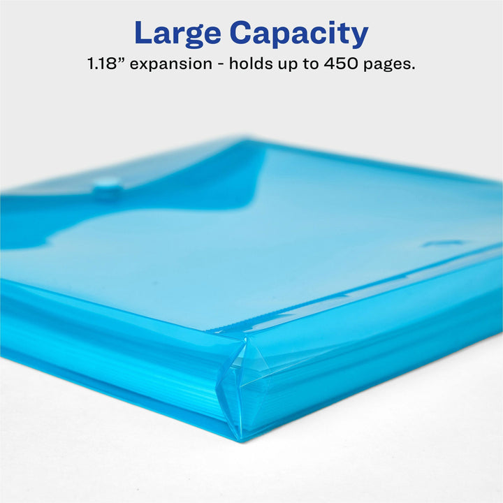 Image of Avery® Document Holder,Poly,450-SHT Cap,Letter/A4-Size,4/PK,AST