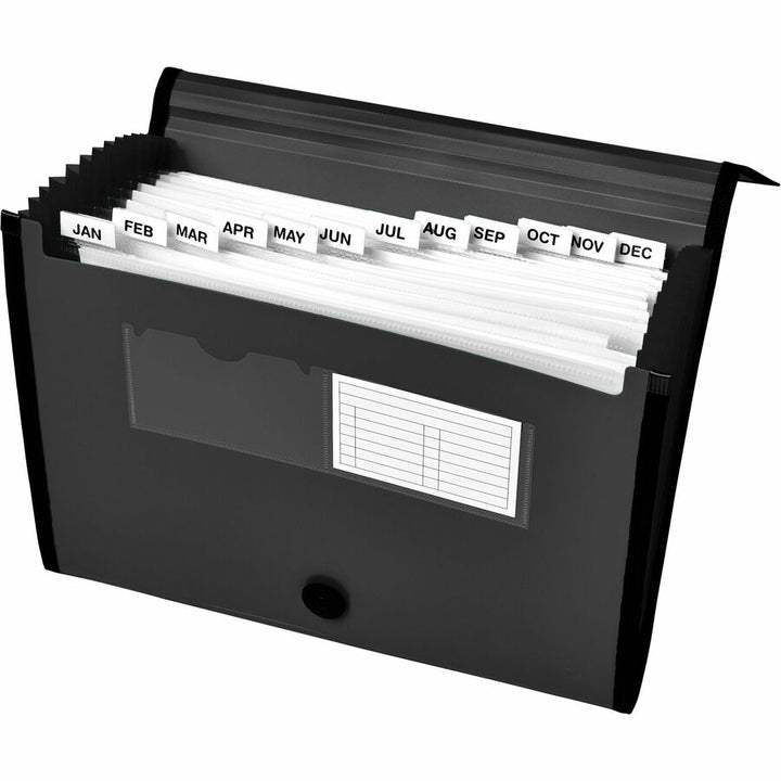 Image of Avery® File Organizer,13-Pocket,Accordion,Poly,Letter-A4-Size,BK