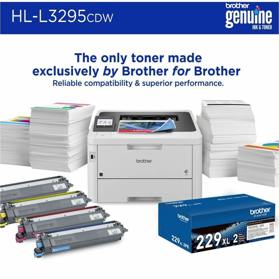 Image of Brother HL-L3295CDW Wireless Compact Digital Color Printer