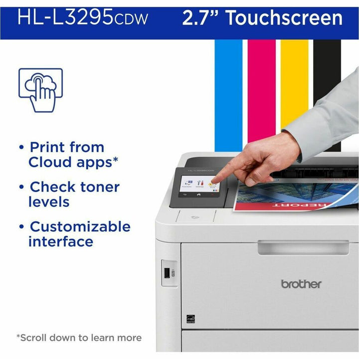 Image of Brother HL-L3295CDW Wireless Compact Digital Color Printer