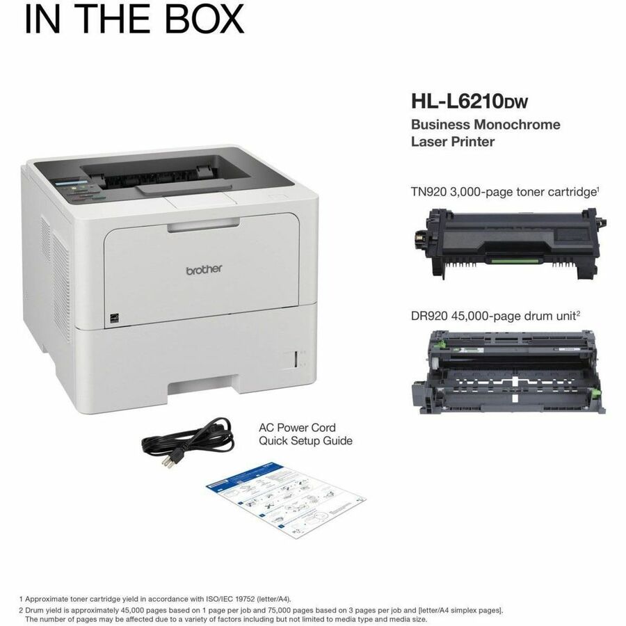 Image of Brother HL-L6210DW Business Monochrome Laser Printer