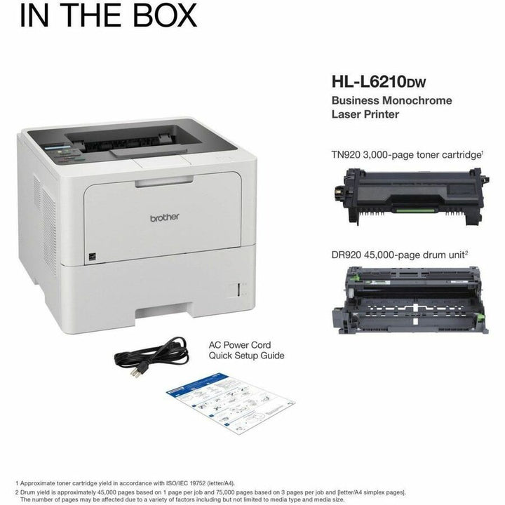 Image of Brother HL-L6210DW Business Monochrome Laser Printer