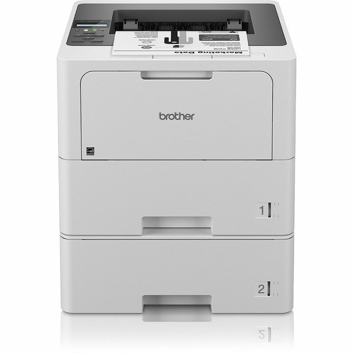 Image of Brother Printer,Laser,Monochrm,DualTray,14-7/10"x15-3/10"x16-3/5",WE