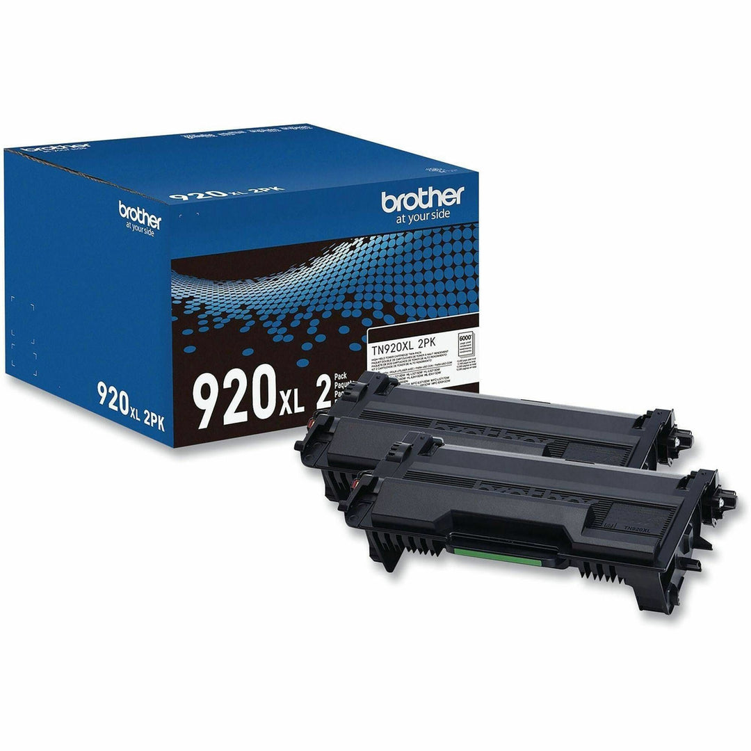 Image of Brother TN920XL2PK High-yield Toner Cartridge Twin Pack, 6000 Pages, 1 Each