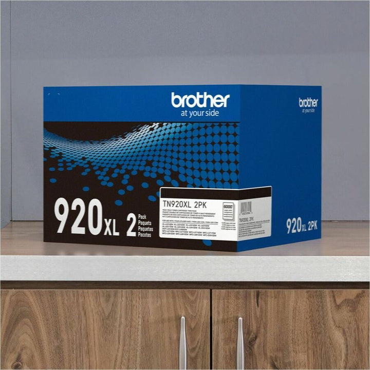 Image of Brother TN920XL2PK High-yield Toner Cartridge Twin Pack, 6000 Pages, 1 Each