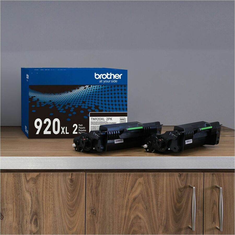 Image of Brother TN920XL2PK High-yield Toner Cartridge Twin Pack, 6000 Pages, 1 Each