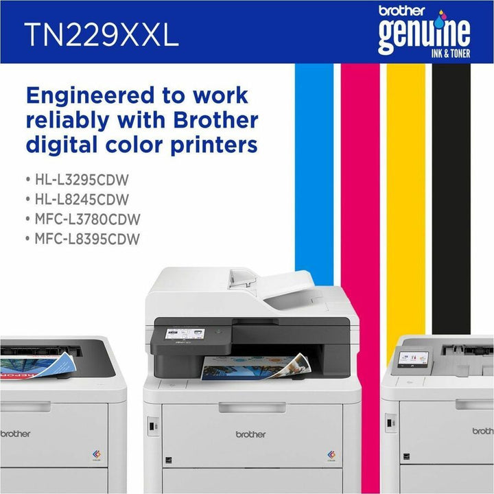 Image of Brother TN229XXLBK Super High-yield Black Toner Cartridge, 4500 Pages, 1 Each