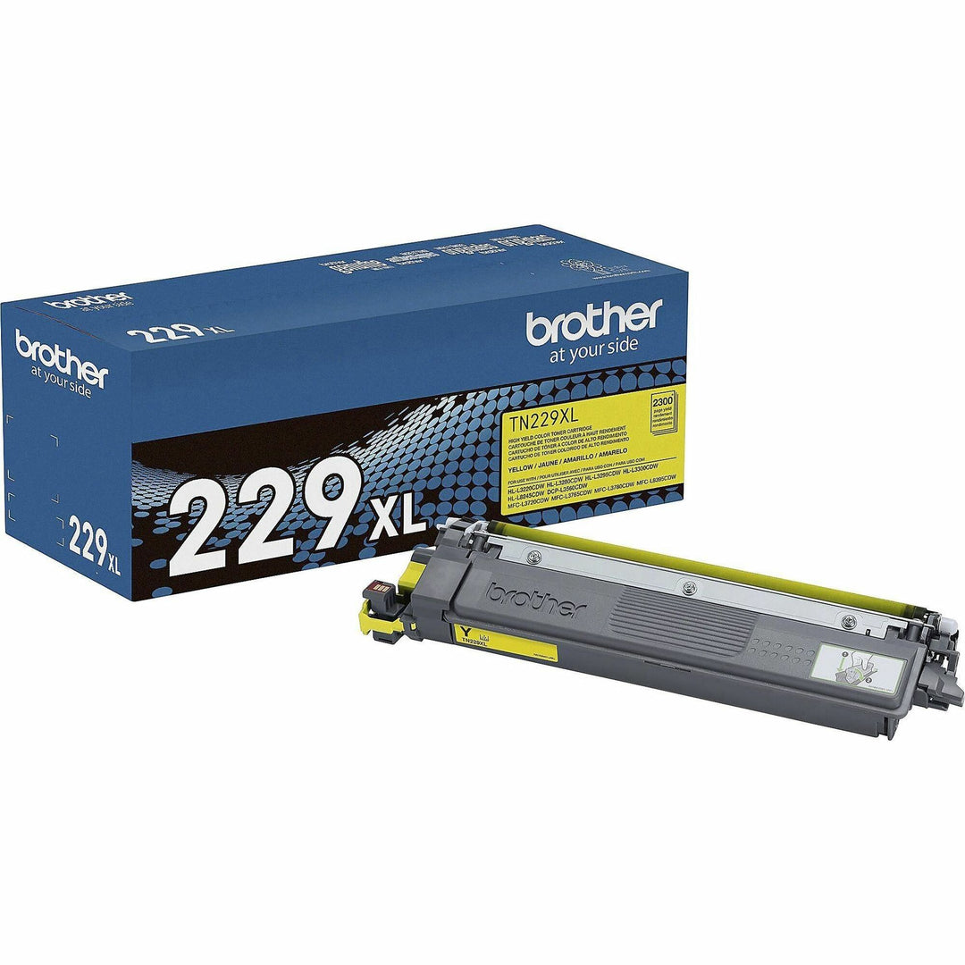Image of Brother TN229XLY High-yield Yellow Toner Cartridge, 2300 Pages, 1 Each