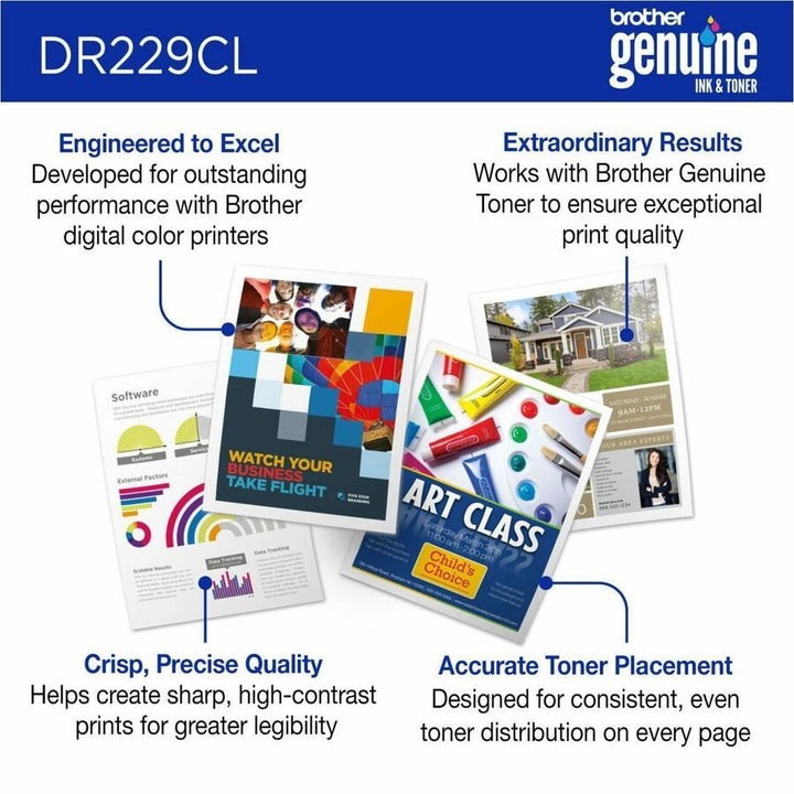 Image of Brother DR229CL Drum Unit, Laser Print Technology, 20000 Pages, 1 Each