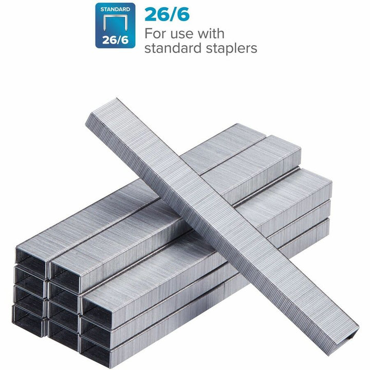Image of Bostitch 1901 Accentra PaperPro Full Strip Standard Staples, Standard, 1/4", 1/4" Leg, 1/2" Crown, Silver, 210 Per Strip, 5000 / Box