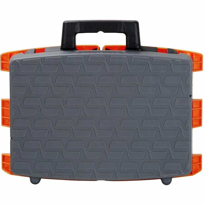 Image of Cosco® Folding Step Stool, 1-Step, 300 Lb Capacity, 8.5" Working Height, Orange/gray