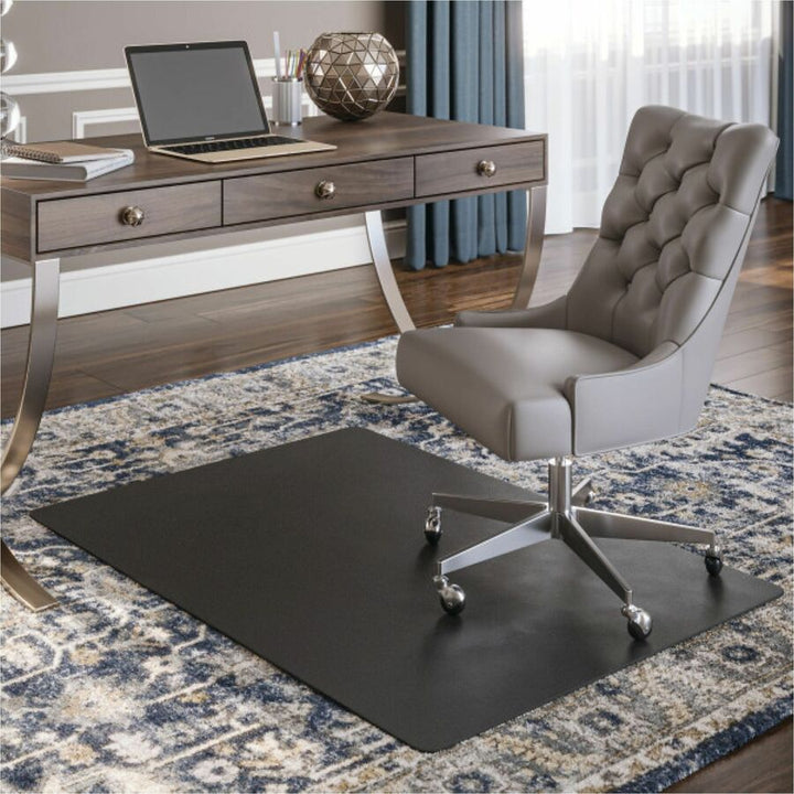 Image of deflecto® Supermat Frequent Use Chair Mat For Medium Pile Carpet, 45 X 53, Rectangular, Black