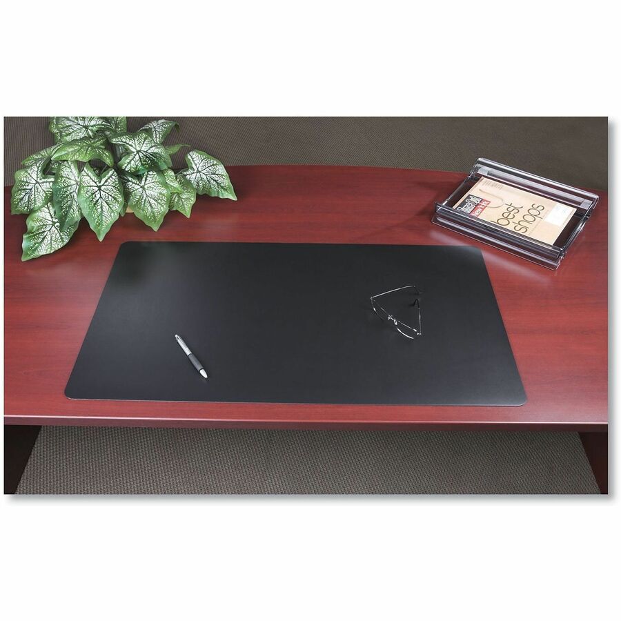 Image of Artistic® Rhinolin II Desk Pad with Antimicrobial Protection, 24 x 17, Black