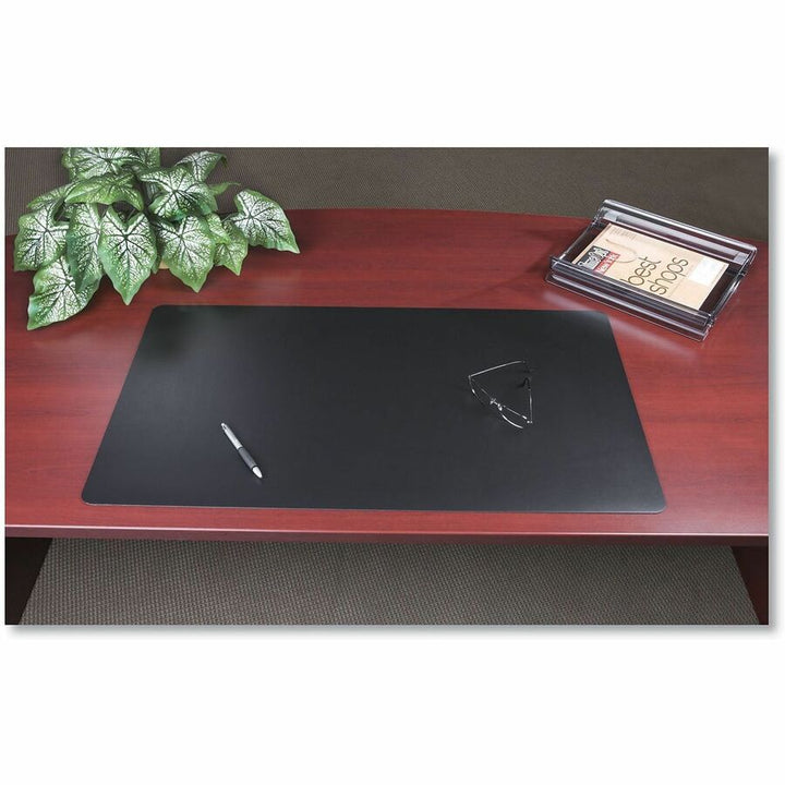 Image of Artistic® Rhinolin II Desk Pad with Antimicrobial Protection, 24 x 17, Black