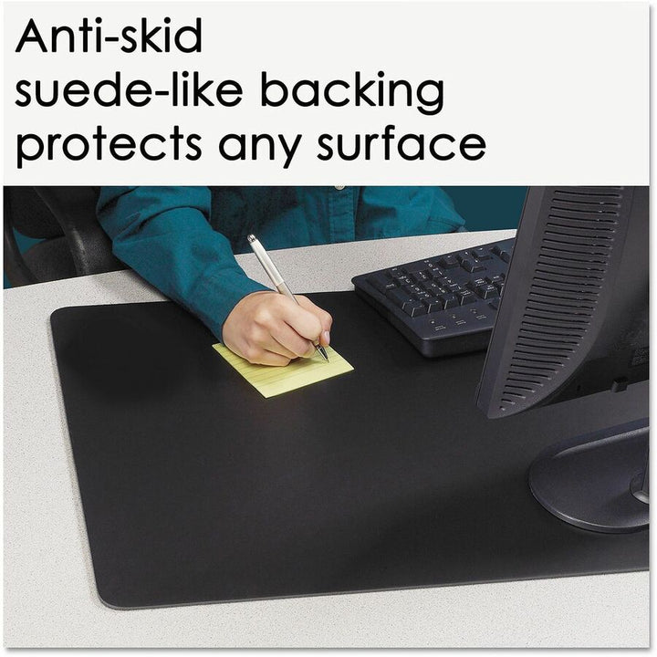 Image of Artistic® Rhinolin II Desk Pad with Antimicrobial Protection, 24 x 17, Black