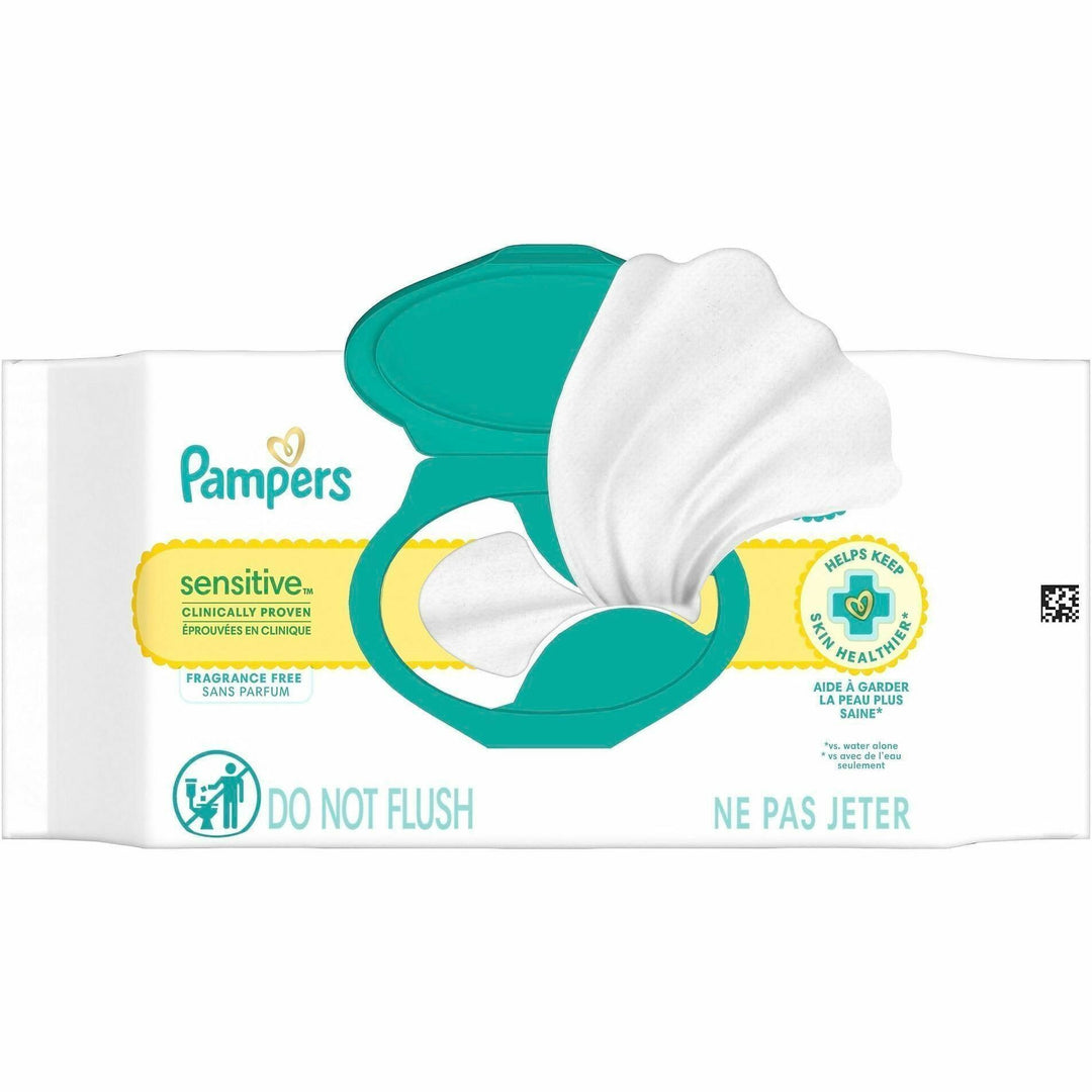 Image of Pampers 87076 Baby Wipes Sensitive, White, 56 / Pack